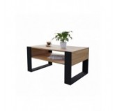 Couchtisch für Wohnzimmer oder Büro, Craft Eiche, 60,5 x 53,6 x 45 cm