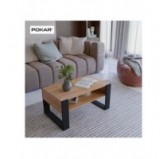 Couchtisch für Wohnzimmer oder Büro, Craft Eiche, 60,5 x 53,6 x 45 cm