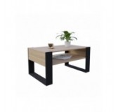 Couchtisch für Wohnzimmer oder Büro, Sonoma Eiche, 60,5 x 53,6 x 45 cm