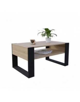 Couchtisch für Wohnzimmer oder Büro, Sonoma Eiche, 60,5 x 53,6 x 45 cm