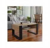 Couchtisch für Wohnzimmer oder Büro, Sonoma Eiche, 60,5 x 53,6 x 45 cm