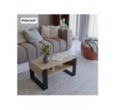 Couchtisch für Wohnzimmer oder Büro, Sonoma Eiche, 60,5 x 53,6 x 45 cm