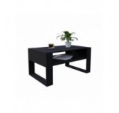Couchtisch für Wohnzimmer oder Büro, Schwarz, 60,5 x 53,6 x 45 cm