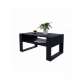 Couchtisch für Wohnzimmer oder Büro, Schwarz, 60,5 x 53,6 x 45 cm