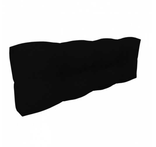 Palettenkissen Rückenkissen, Wasserdicht, Gesteppt, 120x40x12, Schwarz