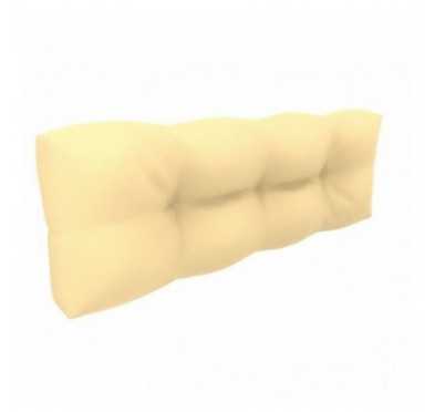 Palettenkissen Rückenkissen, Wasserdicht, Gesteppt, 120x40x12, Beige