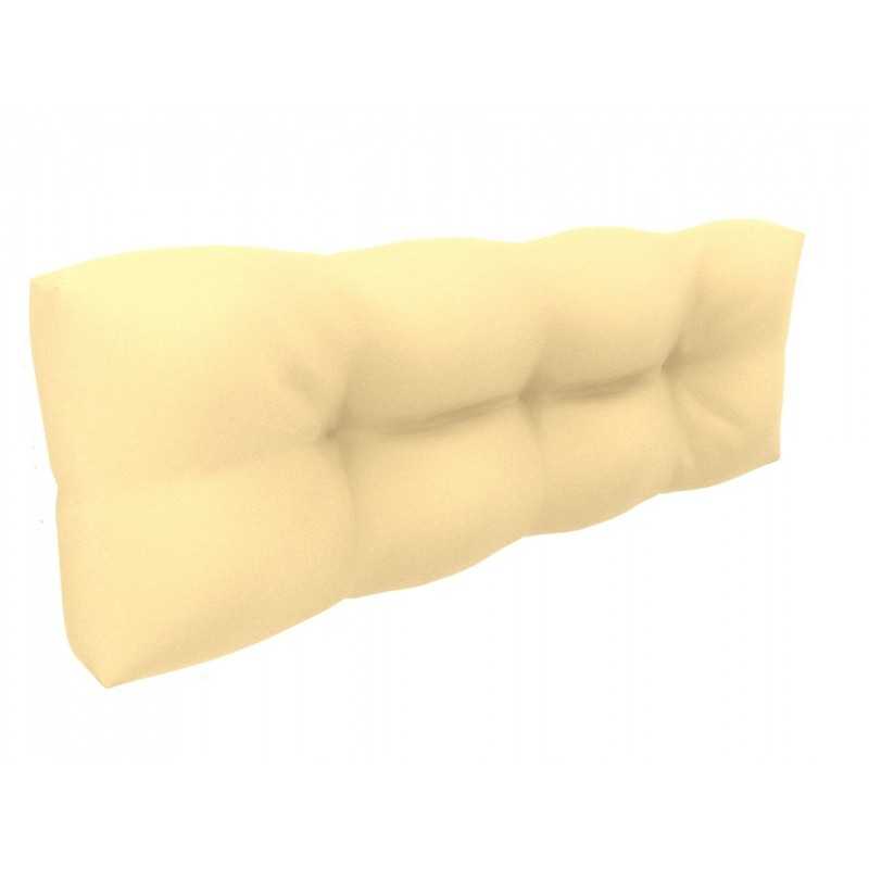 Palettenkissen Rückenkissen, Wasserdicht, Gesteppt, 120x40x12, Beige