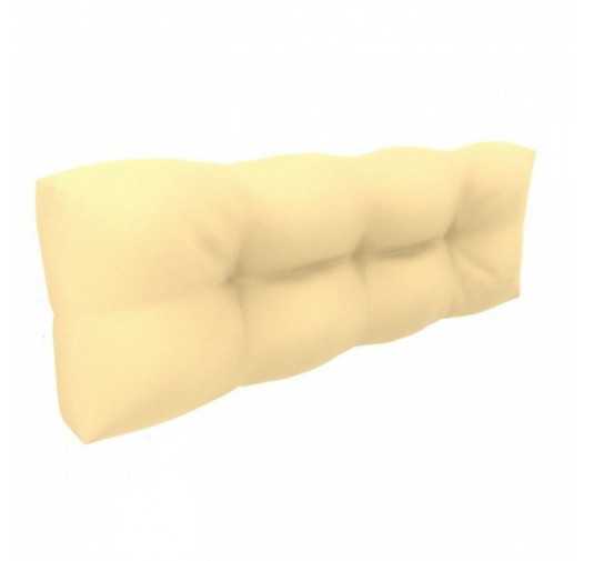 Palettenkissen Rückenkissen, Wasserdicht, Gesteppt, 120x40x12, Beige