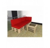 Dekokissen für Palettensofa, Wasserdicht, Palettenkissen 40x40 cm, Rot