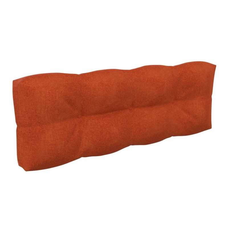 Palettenkissen Rückenkissen für Europaletten 120x40x12 cm, Gesteppt, Orange