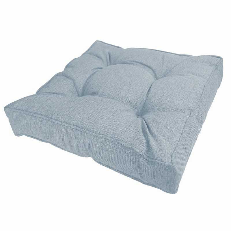 Stuhlkissen Loungekissen Sitzkissen für Stuhl und Gartenstuhl, Blau 40x40