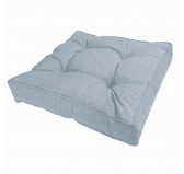 Stuhlkissen Loungekissen Sitzkissen für Stuhl und Gartenstuhl, Blau 40x40