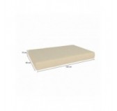 2er Set Palettenkissen - Sitzkissen 120x80 + Rückenkissen 120x40, Beige