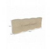 Palettenkissen Rückenkissen für Europaletten 120x40x12, Gesteppt, Beige