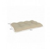 Palettenkissen Sitzkissen für Europaletten 120x80x12 Gesteppt, Beige