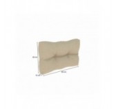 Palettenkissen Seitenkissen für Europaletten 60x40x12, Gesteppt, Beige