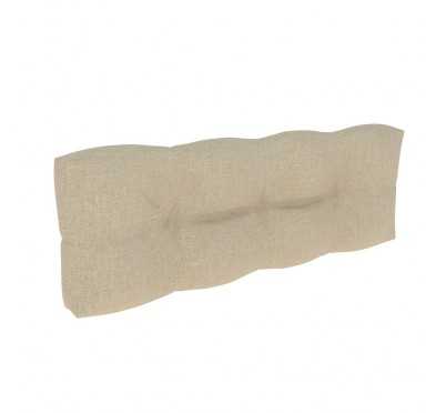 Palettenkissen Rückenkissen für Europaletten 120x40x12, Gesteppt, Beige