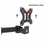 Doppelter Monitorarm, VESA-kompatibler Monitorhalterung für 2 Bildschirme, Gelenkarm