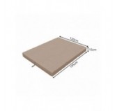 Klappmatratze für Gästebett, Camping, Reisen 120x195x15 Beige