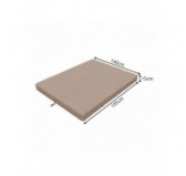 Klappmatratze für Gästebett, Camping, Reisen 140x195x15 Beige