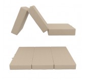 Klappmatratze für Gästebett, Camping, Reisen 80x195x15 Beige