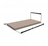 Faltmatratze 160x80x8 cm für modulares Kindersofa, beige