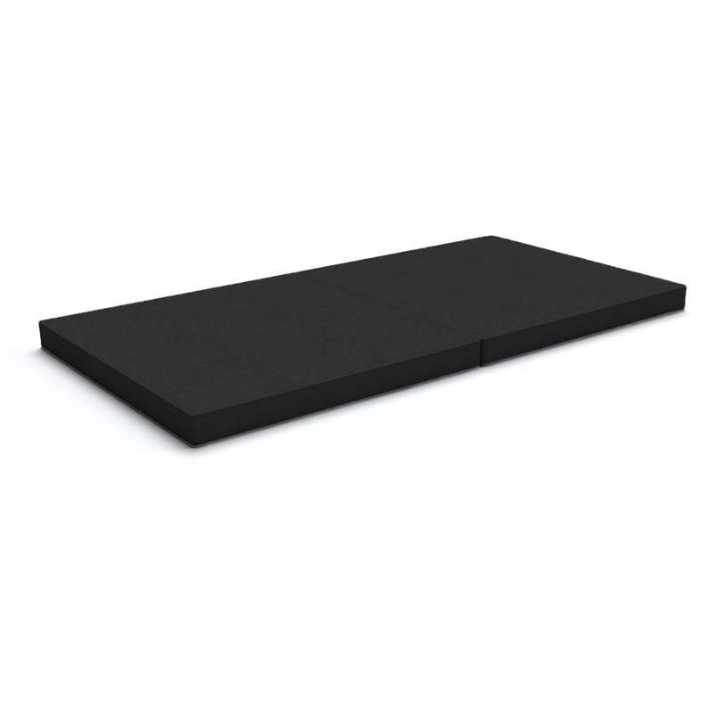 Faltmatratze 160x80x8 cm für modulares Kindersofa, schwarz