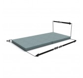 Faltmatratze 160x80x8 cm für modulares Kindersofa, blau