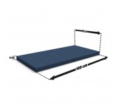 Faltmatratze 160x80x8 cm für modulares Kindersofa, dunkelblau