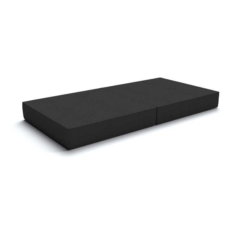 Faltmatratze 160x80x15 cm für modulares Kindersofa, schwarz