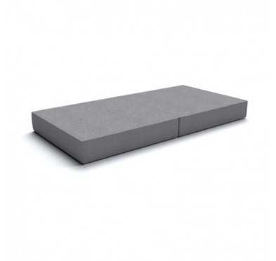 Faltmatratze 160x80x15 cm für modulares Kindersofa, grau