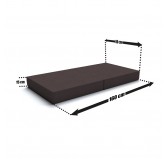 Faltmatratze 160x80x15 cm für modulares Kindersofa, anthrazit