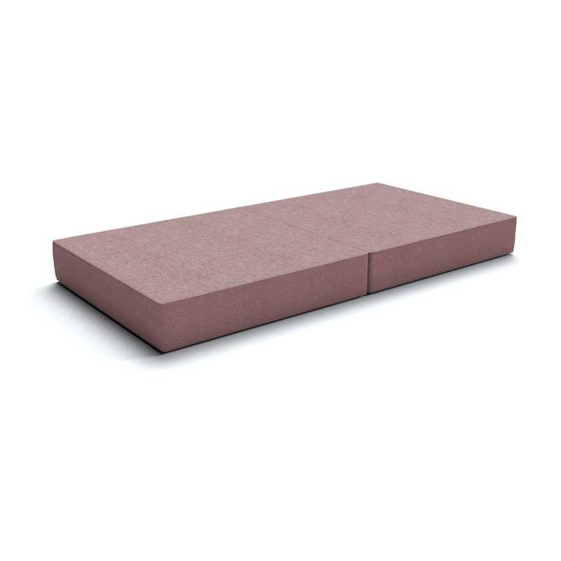 Faltmatratze 160x80x15 cm für modulares Kindersofa, rosa