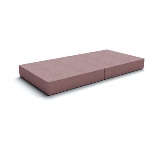 Faltmatratze 160x80x15 cm für modulares Kindersofa, rosa