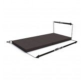 Faltmatratze 160x80x8 cm für modulares Kindersofa, anthrazit