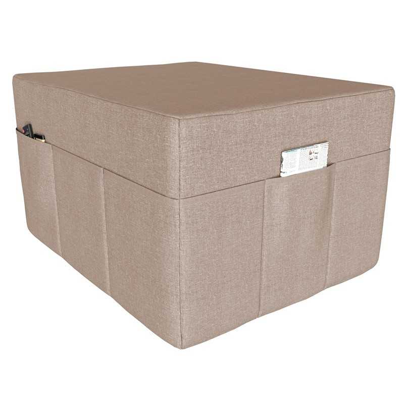 Husse für 3-teilige Faltmatratze 80x195x15 cm, Beige