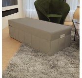 Husse für 3-teilige Faltmatratze Wasserabweisend 160x195x15 cm, Grau Husse für 3-teilige Faltmatratze Wasserabweisend 160x195x15 cm, Grau