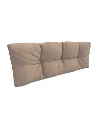 Palettenkissen Rückenkissen für Europaletten 120x40x12, Gesteppt, Beige