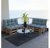 Palettenkissen Rückenkissen für Europaletten 120x40x12, Gesteppt, Blau Palettenkissen Rückenkissen für Europaletten 120x40x12, Gesteppt, Blau
