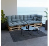 Palettenkissen Rückenkissen für Europaletten 120x40x12, Gesteppt, Blau Palettenkissen Rückenkissen für Europaletten 120x40x12, Gesteppt, Blau