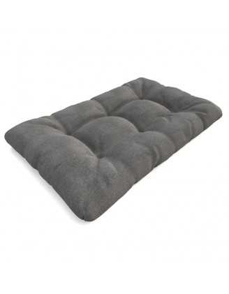 Palettenkissen Sitzkissen für Europaletten 120x80x12 Gesteppt, Grau