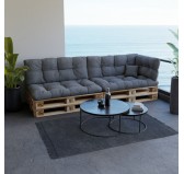 Palettenkissen Sitzkissen für Europaletten 120x80x12 Gesteppt, Grau Palettenkissen Sitzkissen für Europaletten 120x80x12 Gesteppt, Grau