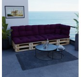 Palettenkissen Sitzkissen für Europaletten 120x80 cm, Gesteppt, Violett Palettenkissen Sitzkissen für Europaletten 120x80 cm, Gesteppt, Violett