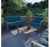 Stuhlkissen Loungekissen Sitzkissen für Stuhl und Gartenstuhl, Dunkelgrün 40x40 Stuhlkissen Loungekissen Sitzkissen für Stuhl und Gartenstuhl, Dunkelgrün 40x40