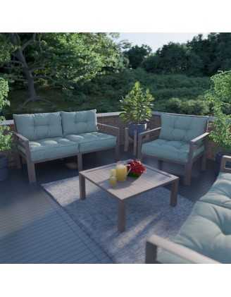 Stuhlkissen Loungekissen Sitzkissen für Stuhl und Gartenstuhl, Grün 50x50