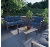Stuhlkissen Loungekissen Sitzkissen für Stuhl und Gartenstuhl, Dunkelblau 70x70 Stuhlkissen Loungekissen Sitzkissen für Stuhl und Gartenstuhl, Dunkelblau 70x70