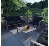 Stuhlkissen Loungekissen Sitzkissen für Stuhl und Gartenstuhl, Schwarz 40x40 Stuhlkissen Loungekissen Sitzkissen für Stuhl und Gartenstuhl, Schwarz 40x40
