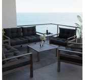 Stuhlkissen Loungekissen Sitzkissen für Stuhl und Gartenstuhl, Schwarz 40x40 Stuhlkissen Loungekissen Sitzkissen für Stuhl und Gartenstuhl, Schwarz 40x40