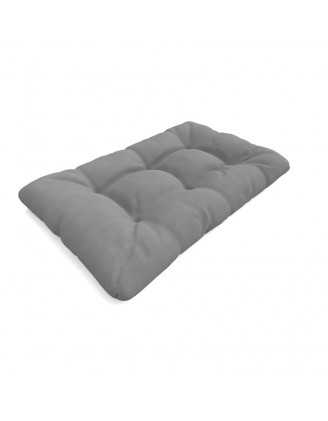 Palettenkissen Sitzkissen, Wasserabweisend, Gesteppt, 120x80x15, Grau