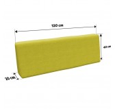 Palettenkissen Rückenkissen für Europaletten 120x40x20/10 cm, Limettengrün Palettenkissen Rückenkissen für Europaletten 120x40x20/10 cm, Limettengrün